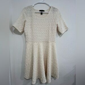Forever 21 Large cream colored short sleeved dress.
